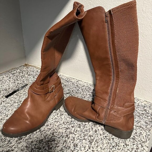 iComfort Tall Brown Riding Boots Size 10 - Picture 2 of 3